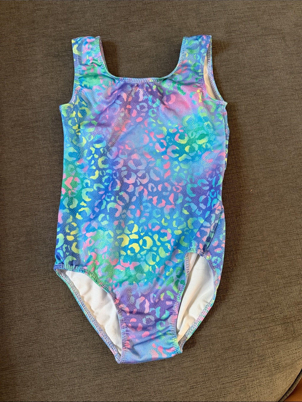 Kids Multicolor Leopard-Print Leotard